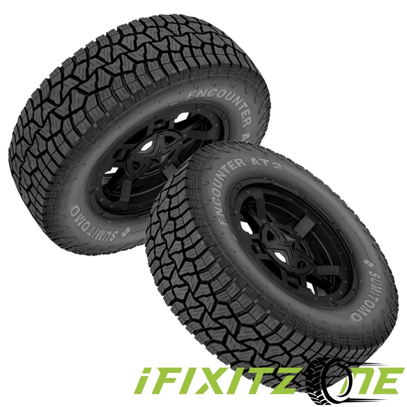 2 Sumitomo Encounter AT2 265/50R20 111T All Terrain 3PMSF 660AB 65K Mileage Tire