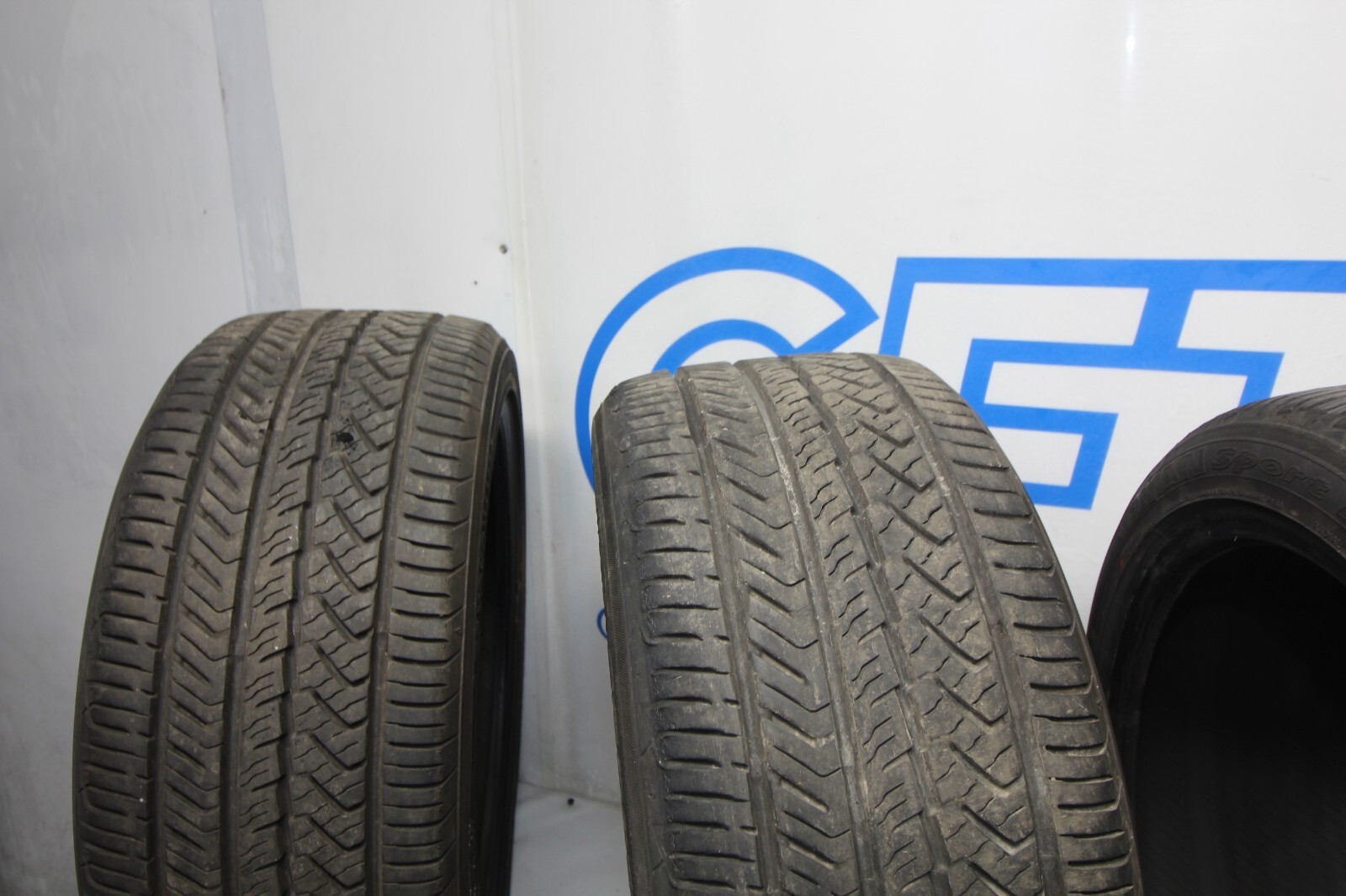 YOKOHAMA ADVAN SPORT AS+ 245/40R18 97Y DOT 34/21 9/32NDS TREAD REMAINING TIRES