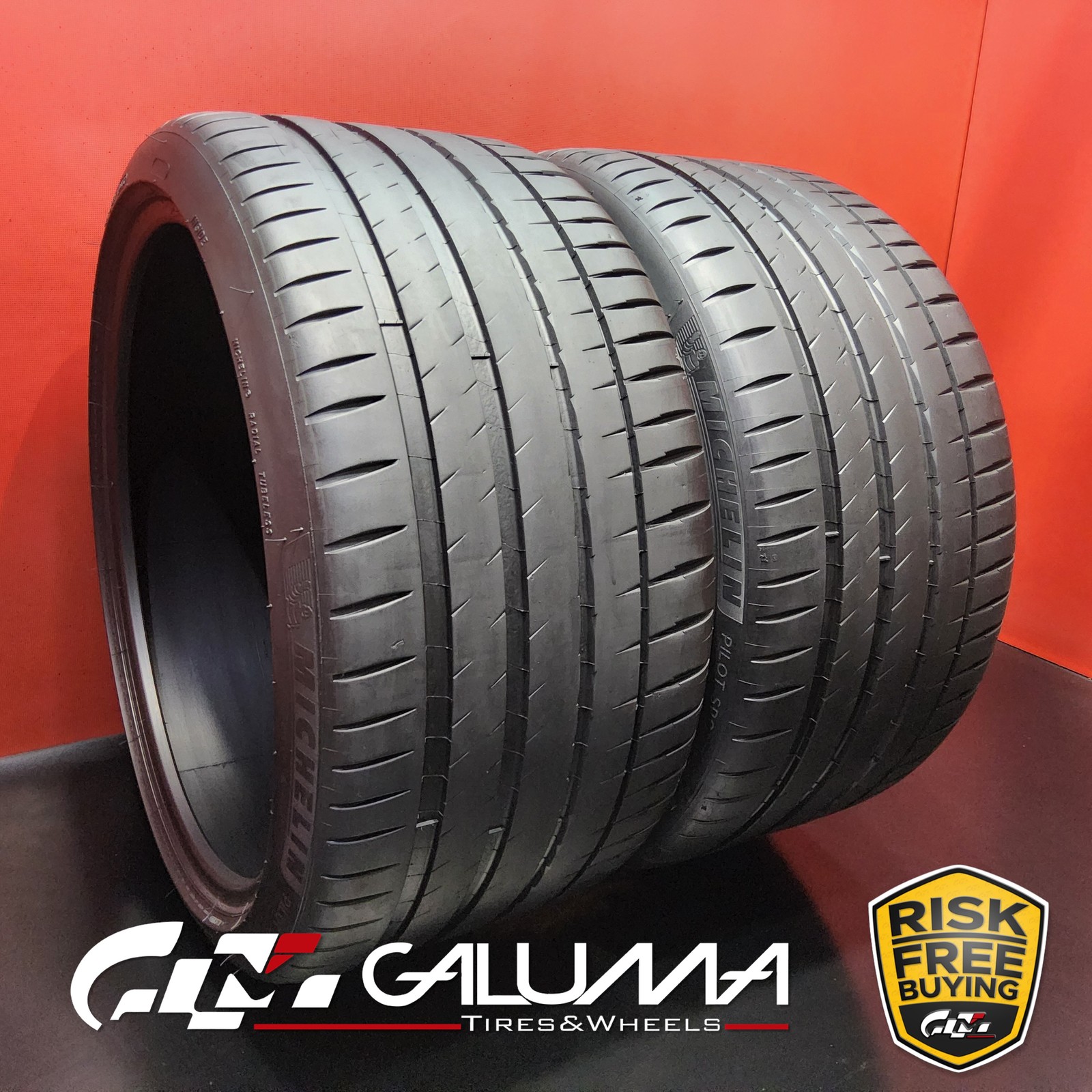 Set of 2 Tires LikeNEW Michelin Pilot Sport 4S MO1A 305/30ZR21 No Repairs #96210