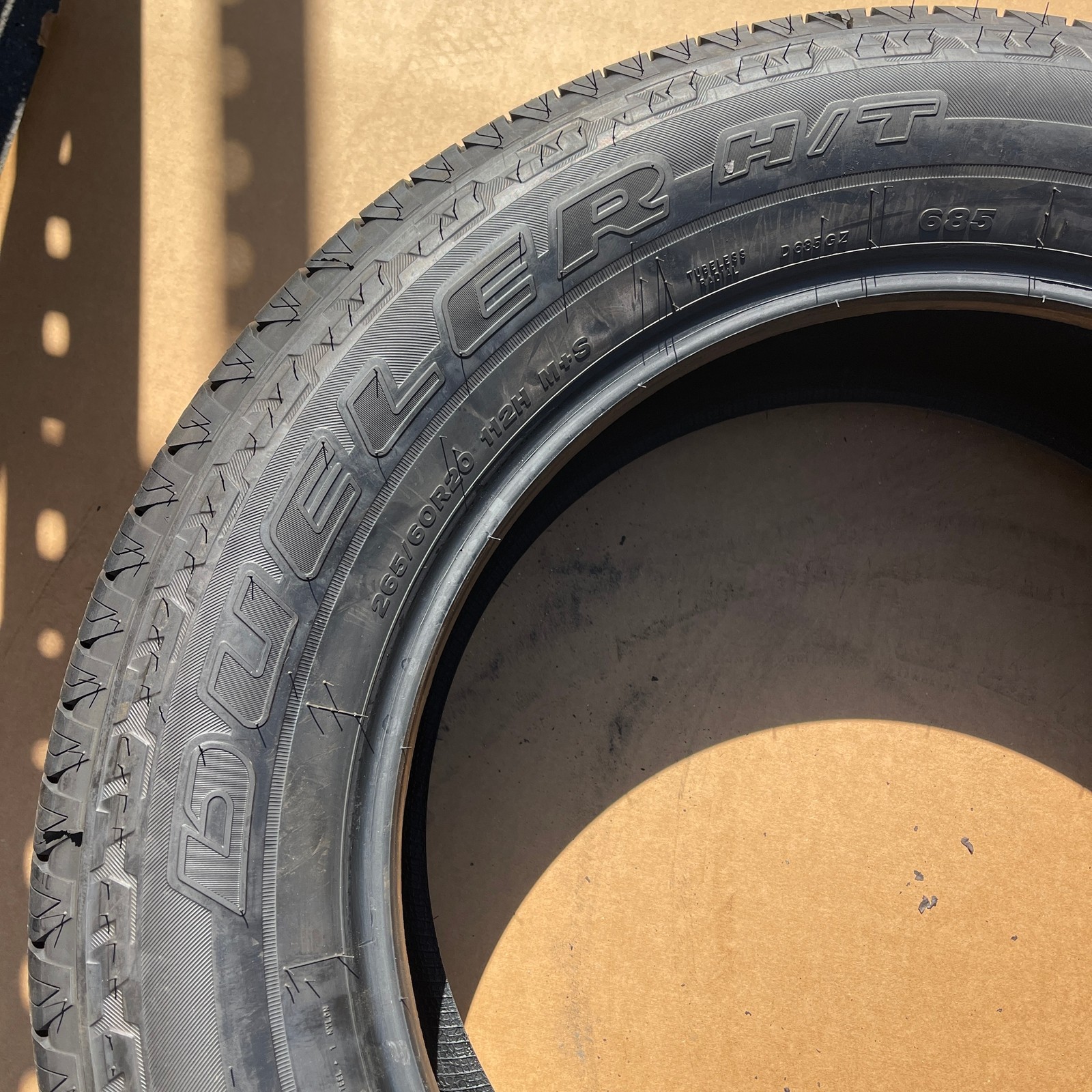 Takeoff Bridgestone Dueler H/T Set of 4 265/60R20 112H Tire 2656020 265 60 20