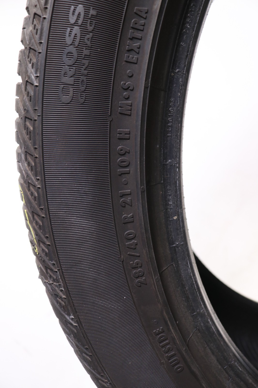 Set of 2 Used 285/40R21 Continental CrossContact LX Sport AO – 109H – 7.5-8/32