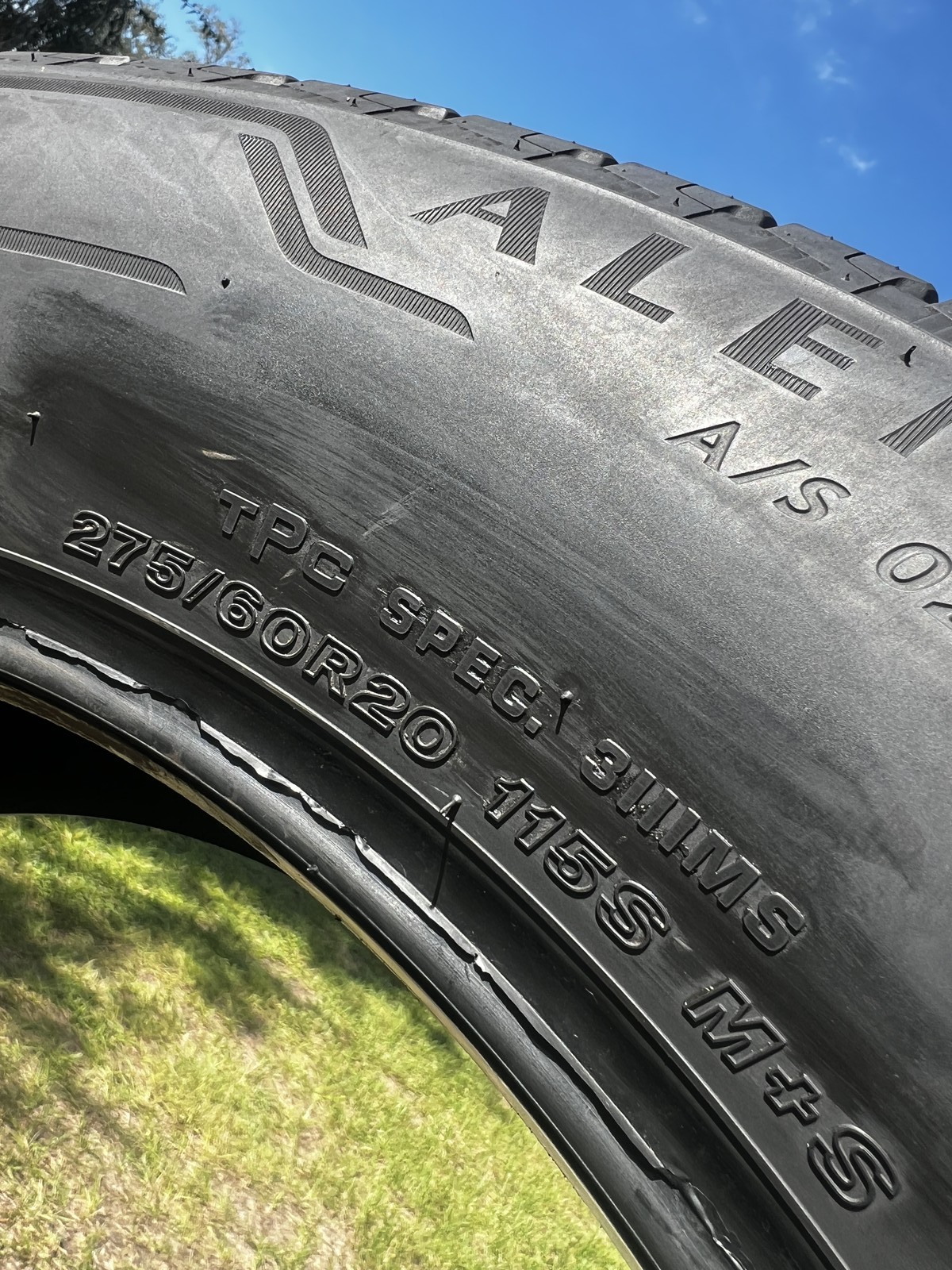 1 Tire Bridgestone Alenza A/S 02 TPC 275/60R20 115S DOT.2522 8.25/32 NO Patch