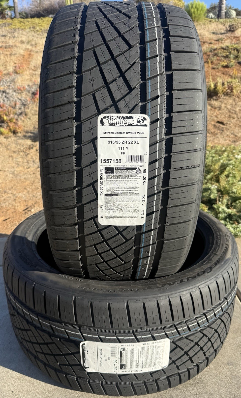 TWO BRAND NEW 315/35ZR22 111Y Continental ExtremeContact DWS 06 Plus DWS06+