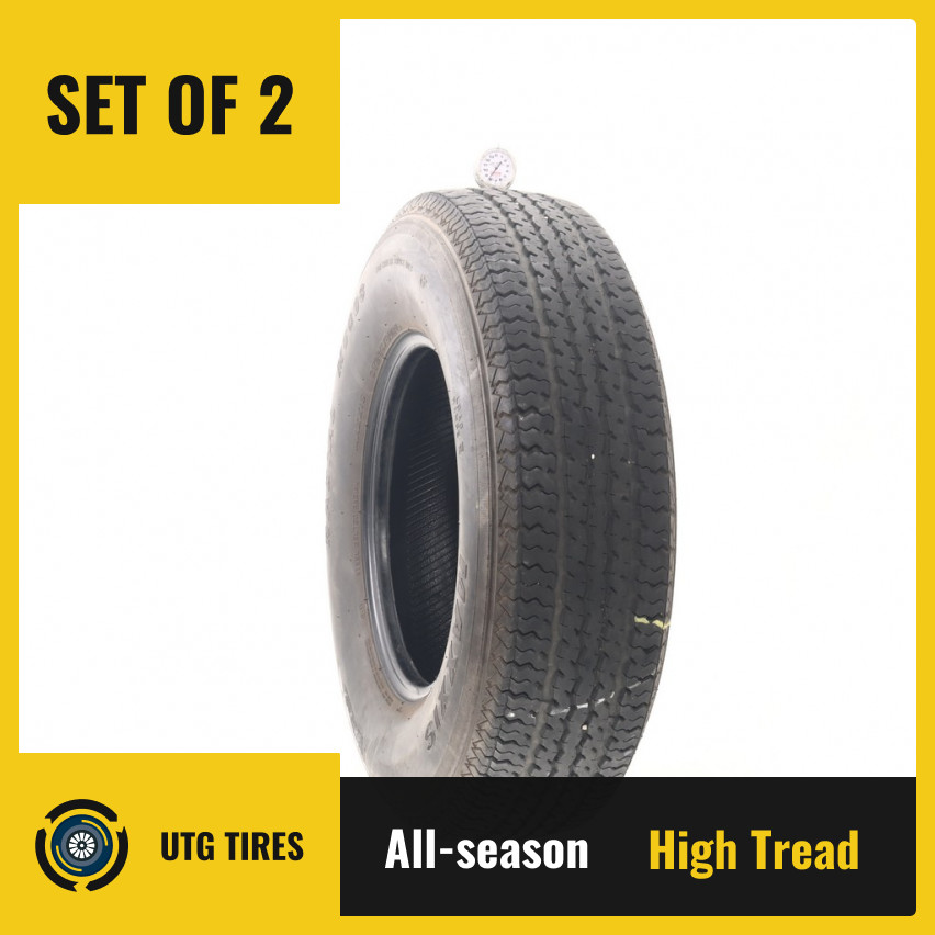 Set of (2) Used ST 235/80R16 Maxxis M8008 1N/A – 8/32