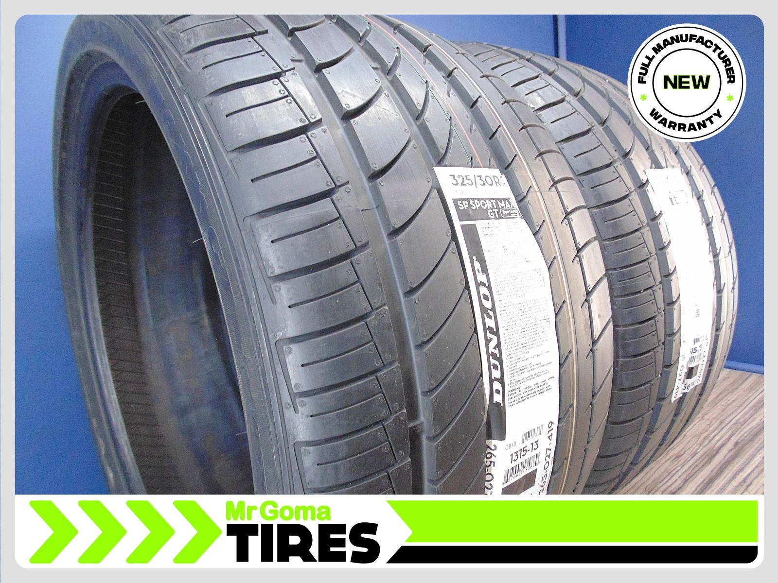 2 BRAND NEW 325/30R21 DUNLOP SP SPORT MAXX GT DSTT RSC RFT XL TIRES RUN FLAT