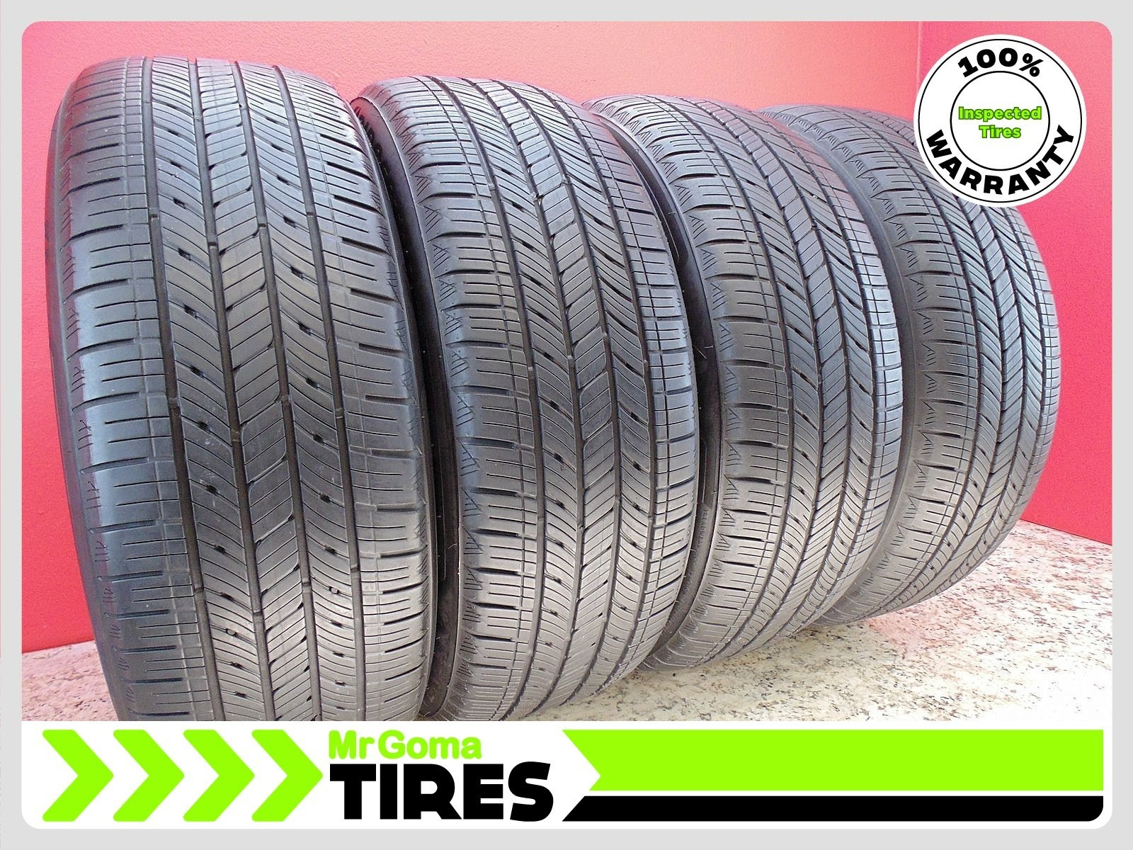 4 BRIDGESTONE ALENZA SPORT A/S 235/50R21 USED TIRES 7.2/32 TREAD 101V 2355021