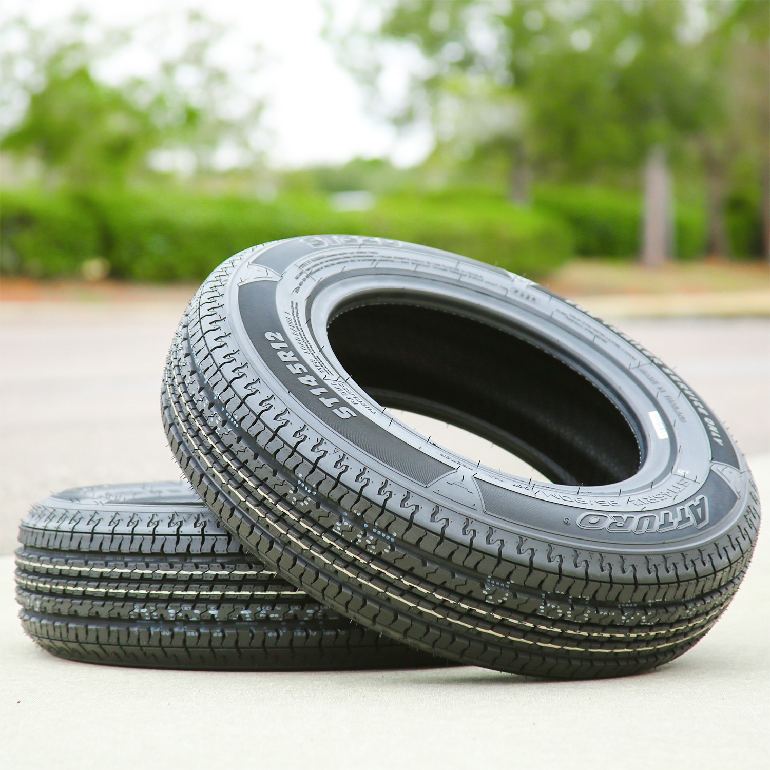2 Tires Atturo ST320 Steel Belted ST 145R12 95/90M E 10 Ply Trailer