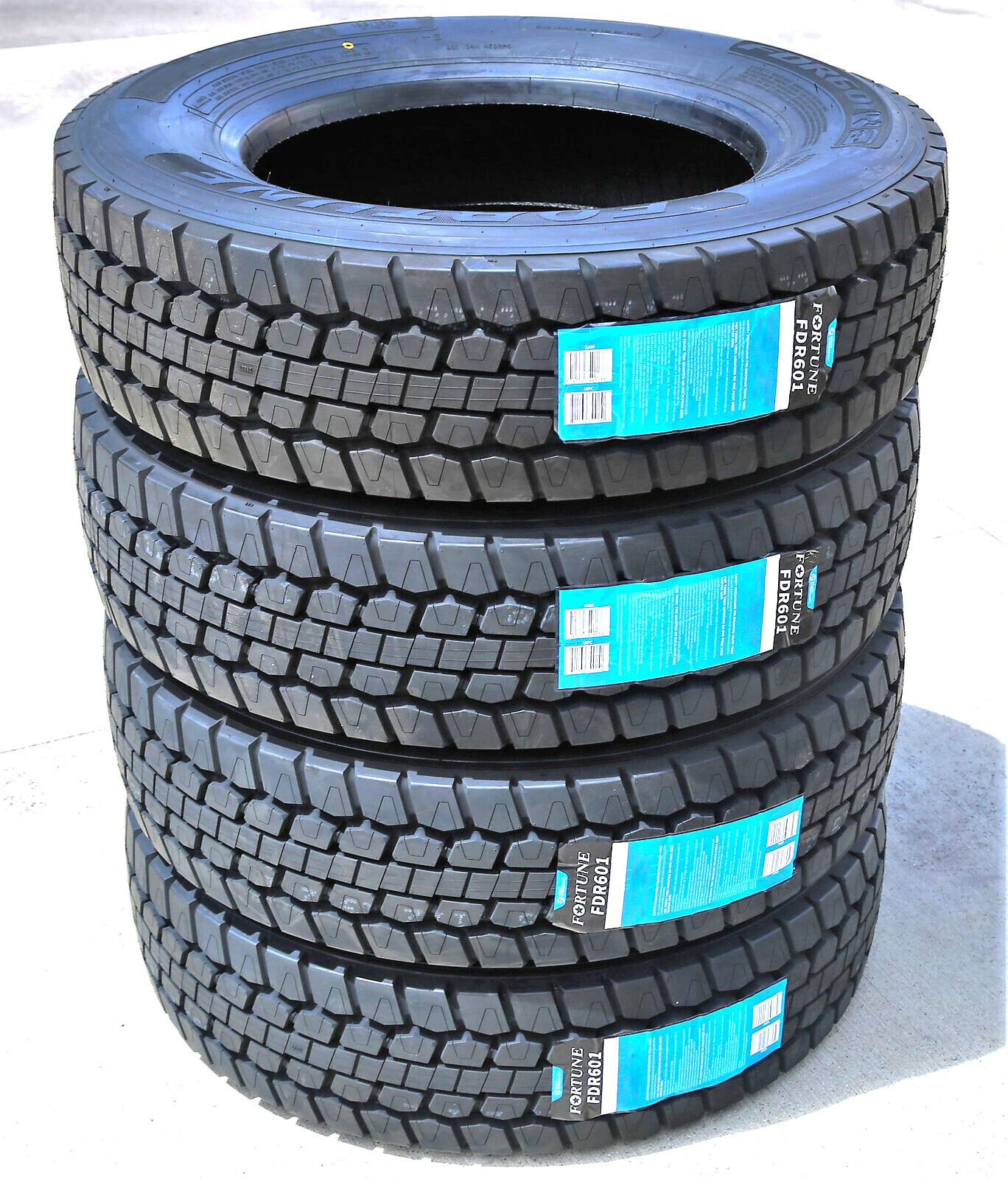 4 Tires Fortune FDR601 ET 285/75R24.5 Load H 16 Ply Drive Commercial