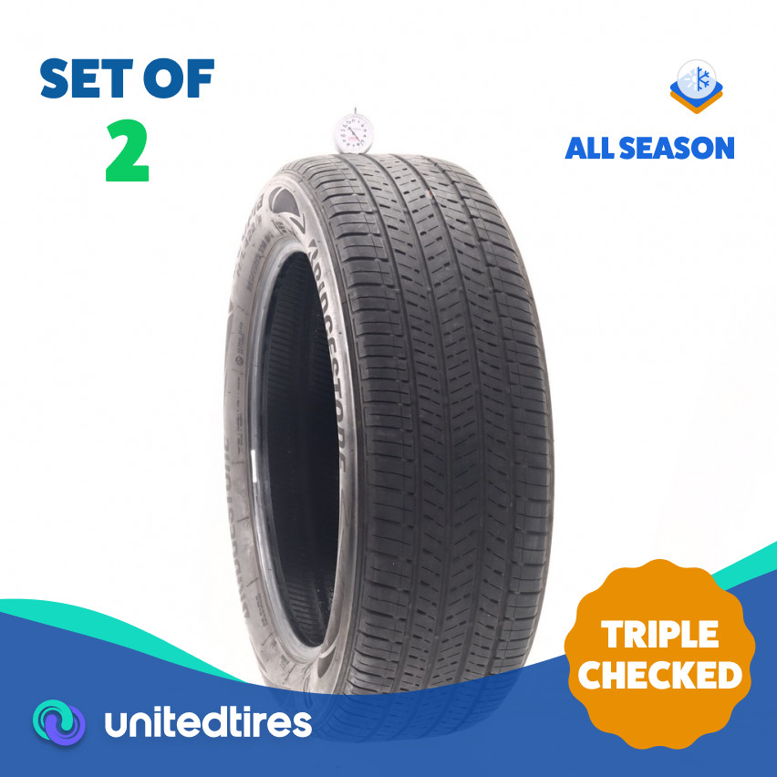 Set of (2) Used 225/55R19 Bridgestone Ecopia H/L 422 Plus 99H – 5.5/32 (B523)