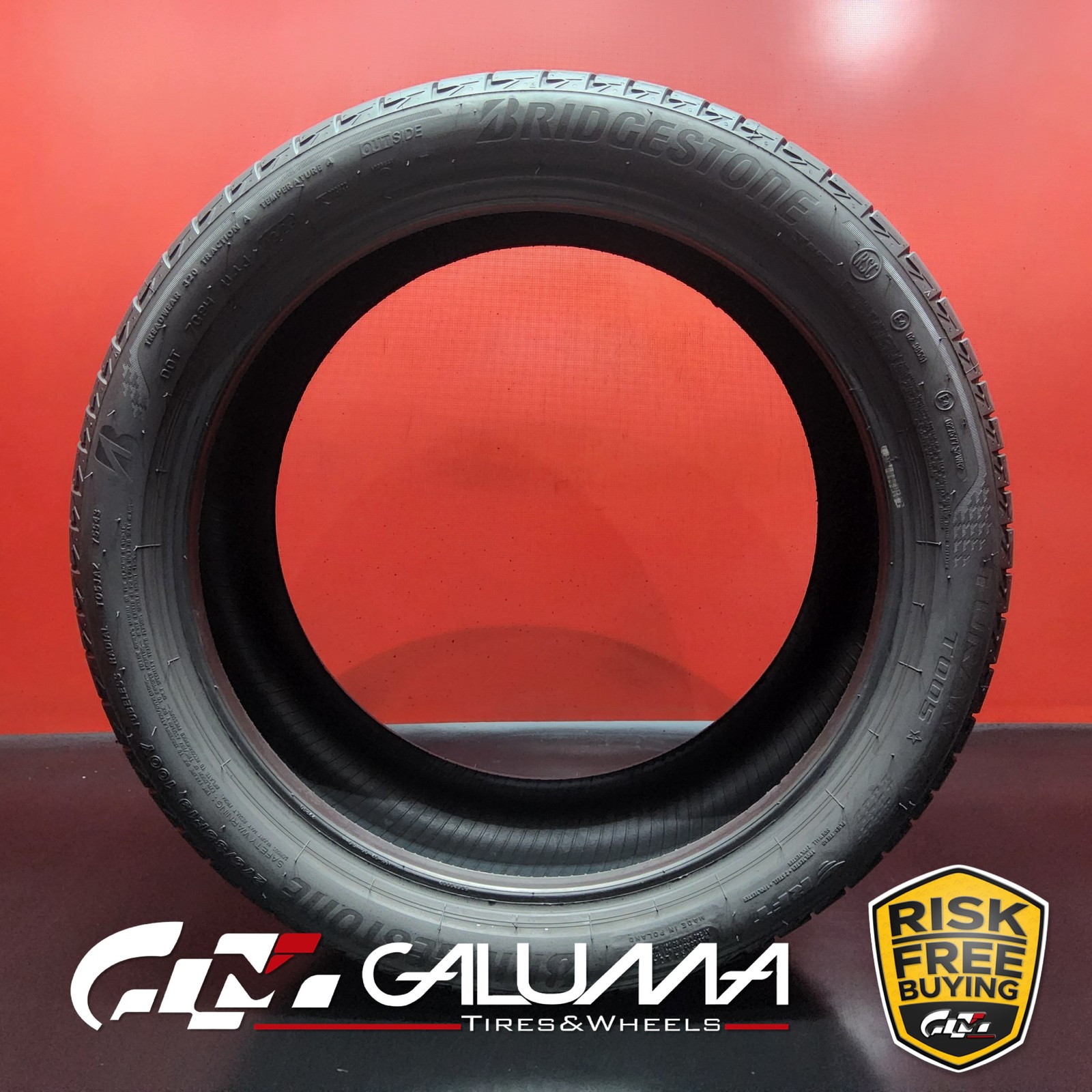 1 (One) Tire Bridgestone Turanza T005 RFT Run Flat ★ 275/35R19 275/35/19 #94908
