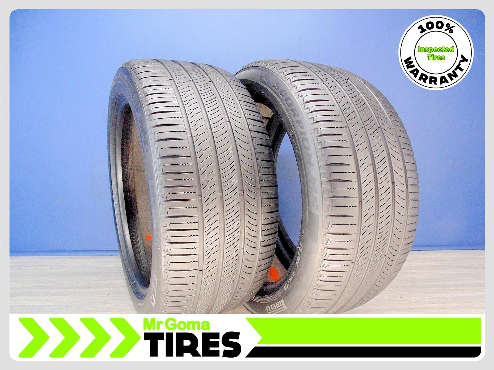 2 PIRELLI SCORPION TM MS TO ELECT PNCS 255/45R19 USED TIRES 6.3/32 TREAD 2554519