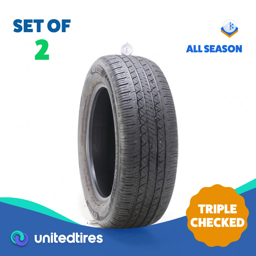Set of (2) Used 235/60R18 GT Radial Touring VP Plus 107H – 7/32