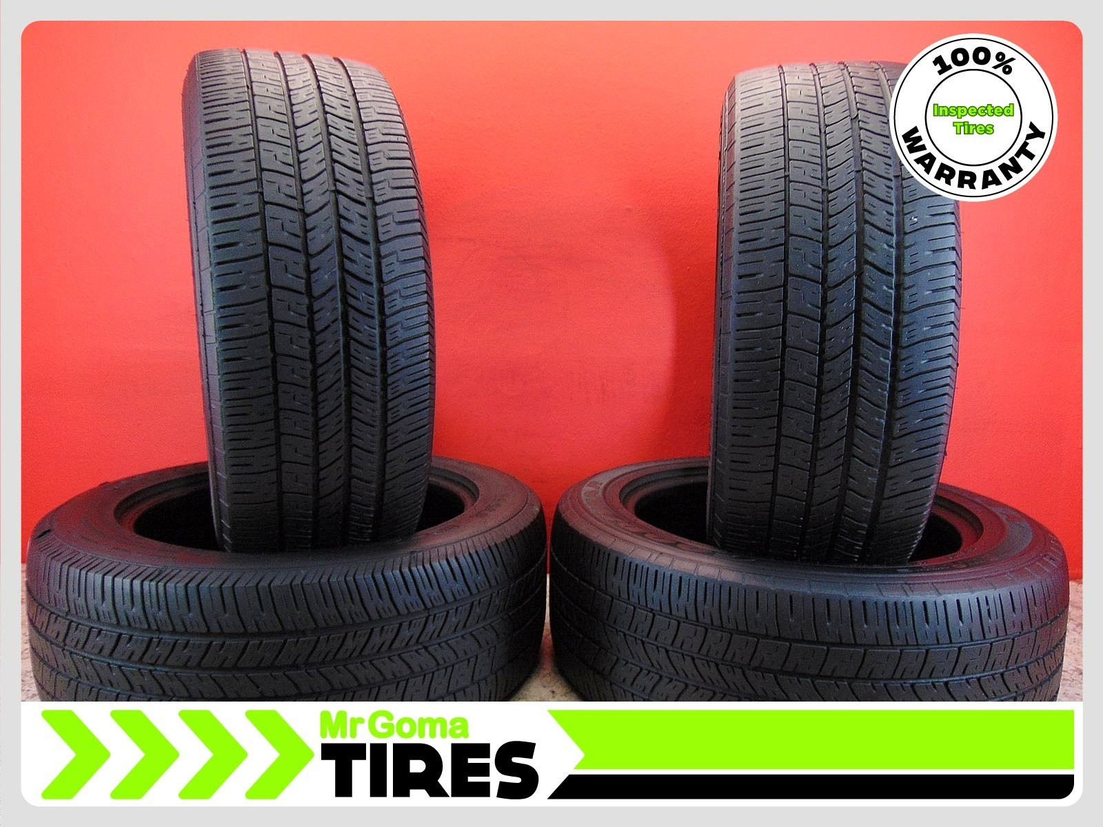 SET OF 4 GOODYEAR EAGLE RS-A 245/55R18 USED TIRES 7.1/32 TREAD 103V 2455518