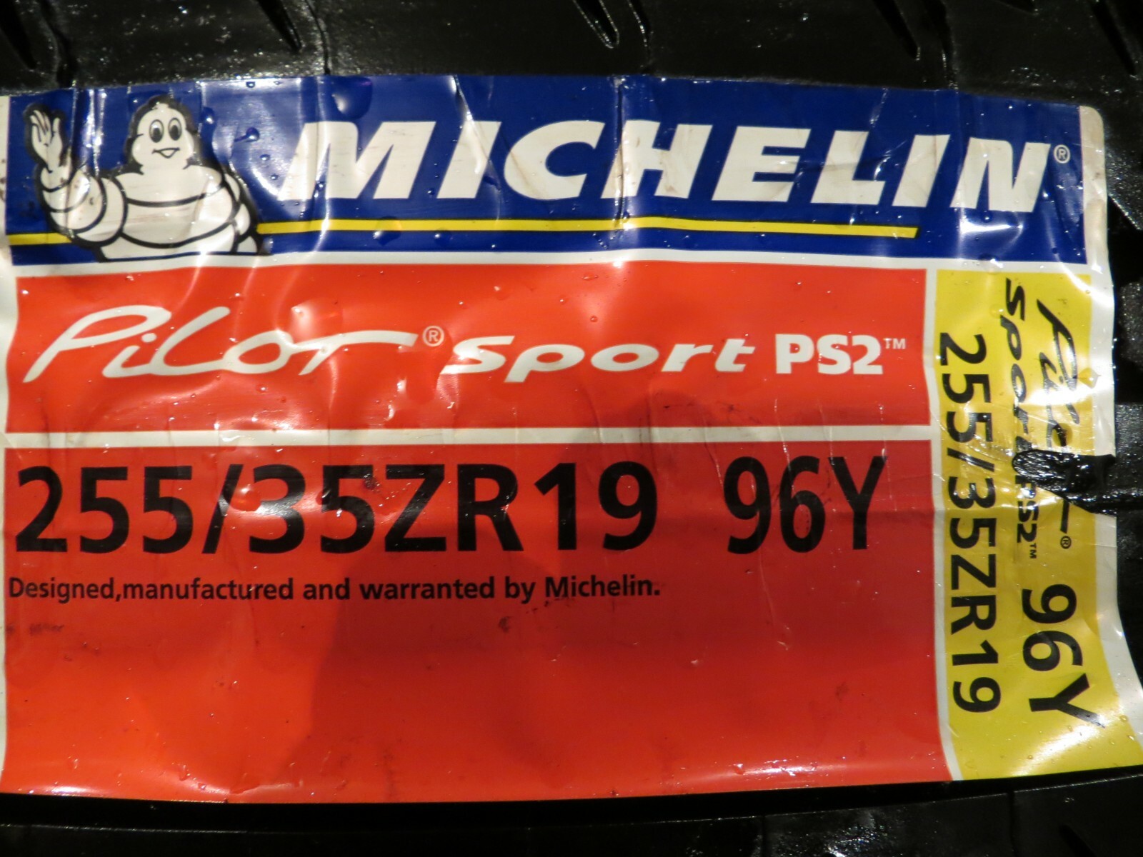 NEW 1 ONE MICHELIN PILOT SPORT PS2 MO1 255/35ZR19 96Y XL FRANCE 255 35 19 2821