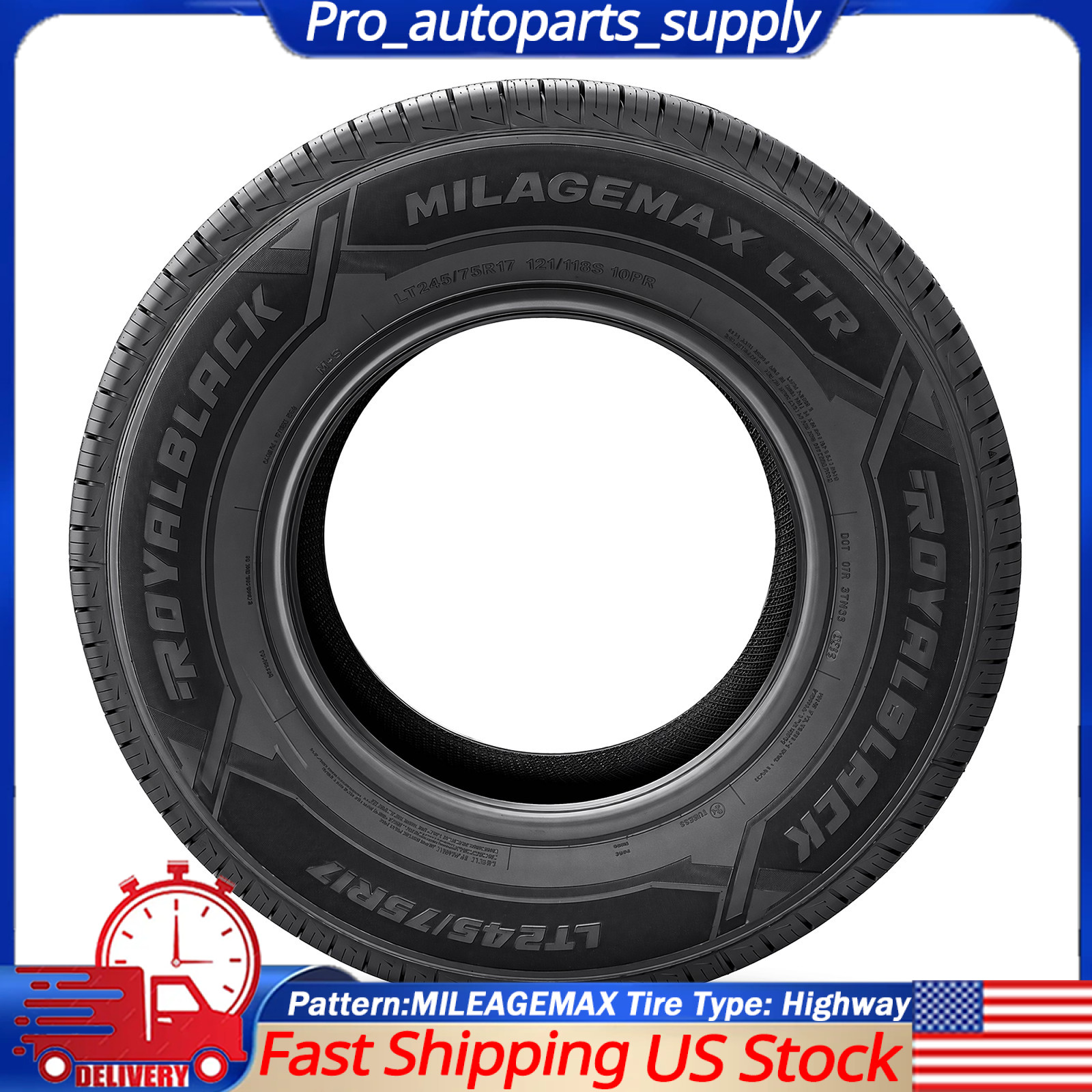 1 Pcs Tire 245/75R17 121/118S E 10 Ply AS All Season Light Truck Tire 245 75 17