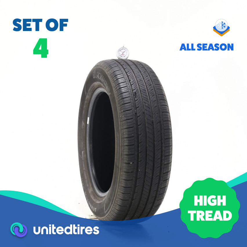 Set of (4) Used 205/65R16 Blackhawk Street-H HH11 95H – 8.5-9.5/32