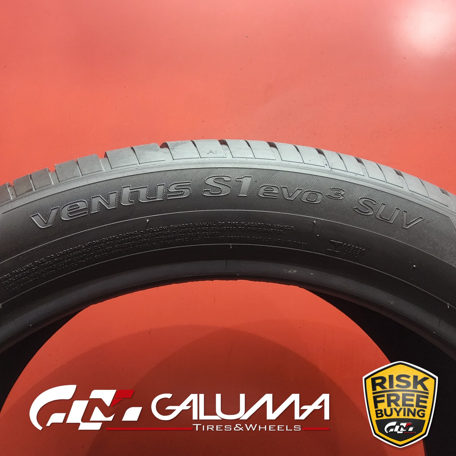 Set of 2 Tires LikeNEW Hankook Ventus S1 Evo3 SUV HRS ★ RunFlat 315/35R21 #96048