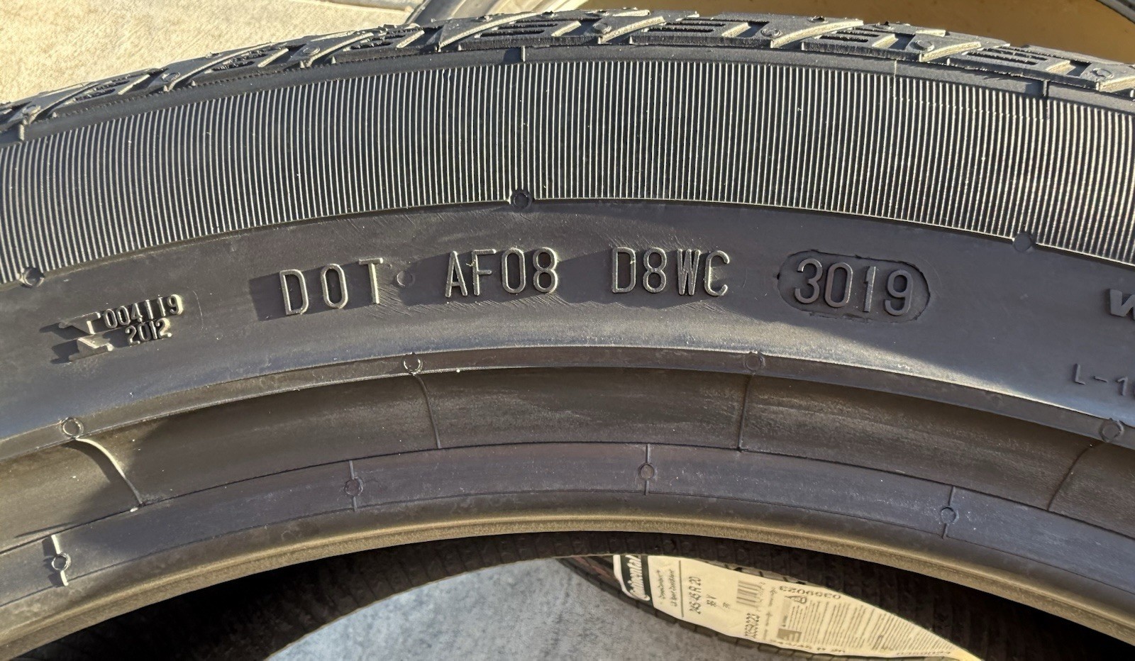 TWO BRAND NEW 245/45R20 Continental CrossContact LX Sport ContiSilent Foam Tires