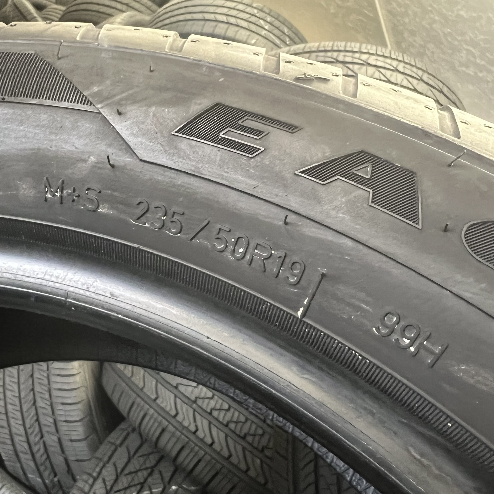 1 Tire LikeNEW Goodyear Eagle Sport AO 235/50/19 235/50R19 99H 9/32 No Patch