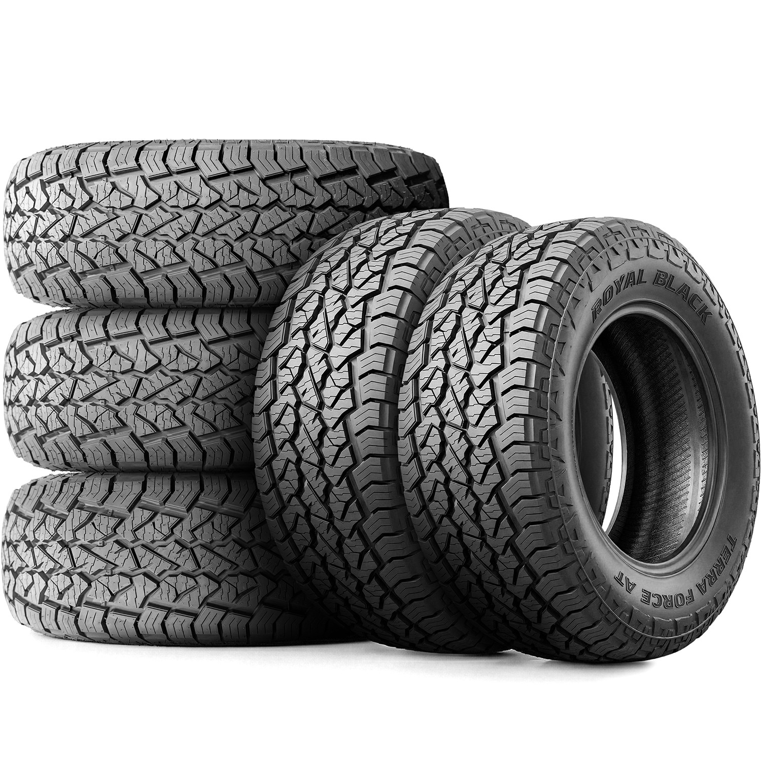 4 Tires 205/70R16 97H Royal Black Terra Force AT A/T All Terrain