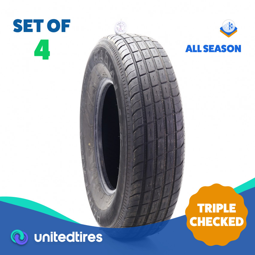 Set of (4) Used ST 235/80R16 Hartland Radial ST 124/120N – 6-7.5/32