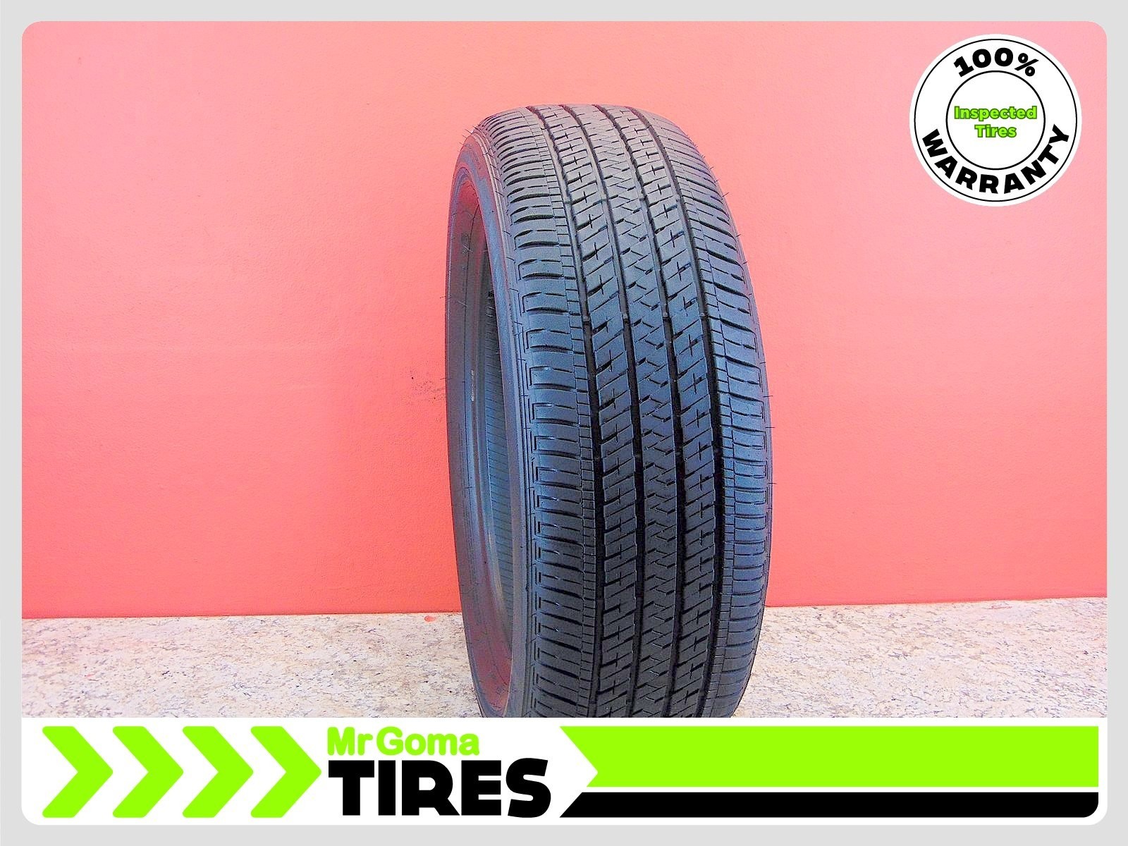 1 BRIDGESTONE ECOPIA H/L 422 PLUS 235/55R20 USED TIRE 80% LIFE DOT 2024 2355520