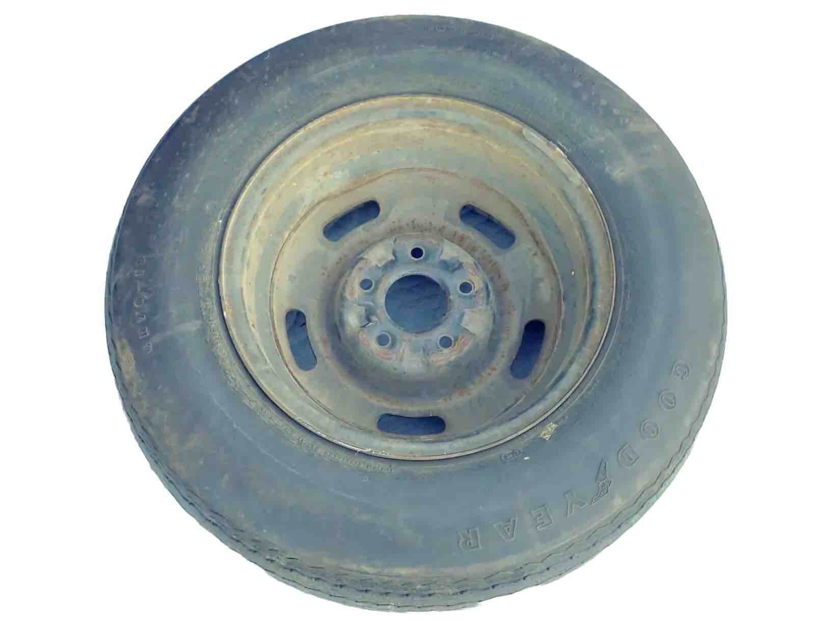 GM 15×8 AZ Rally Wheel Goodyear GR70-15 Custom Steelgard Whitewall Tire Corvette