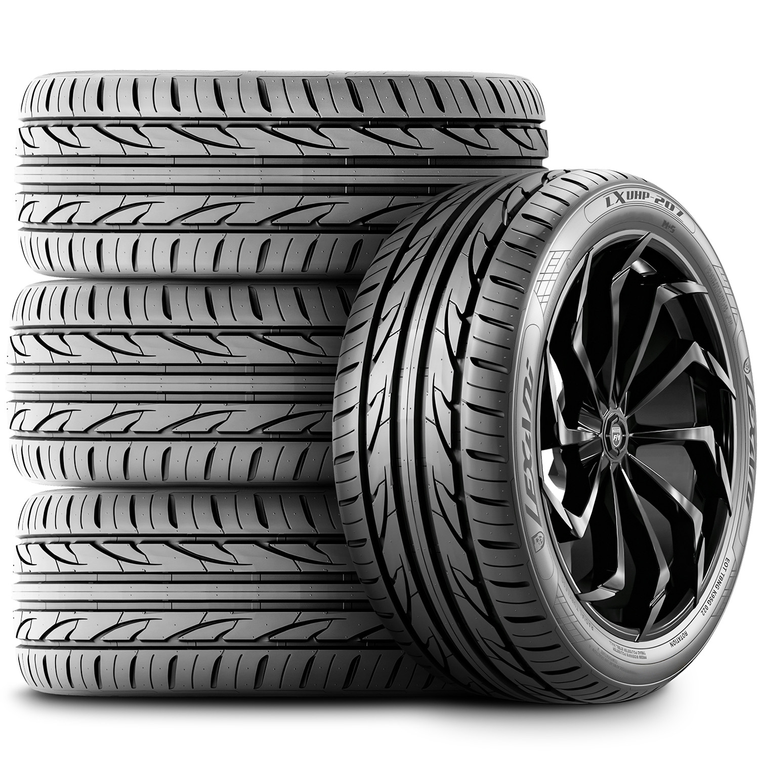 2 Tires Lexani LXUHP-207 225/50ZR18 225/50R18 99W XL A/S High Performance