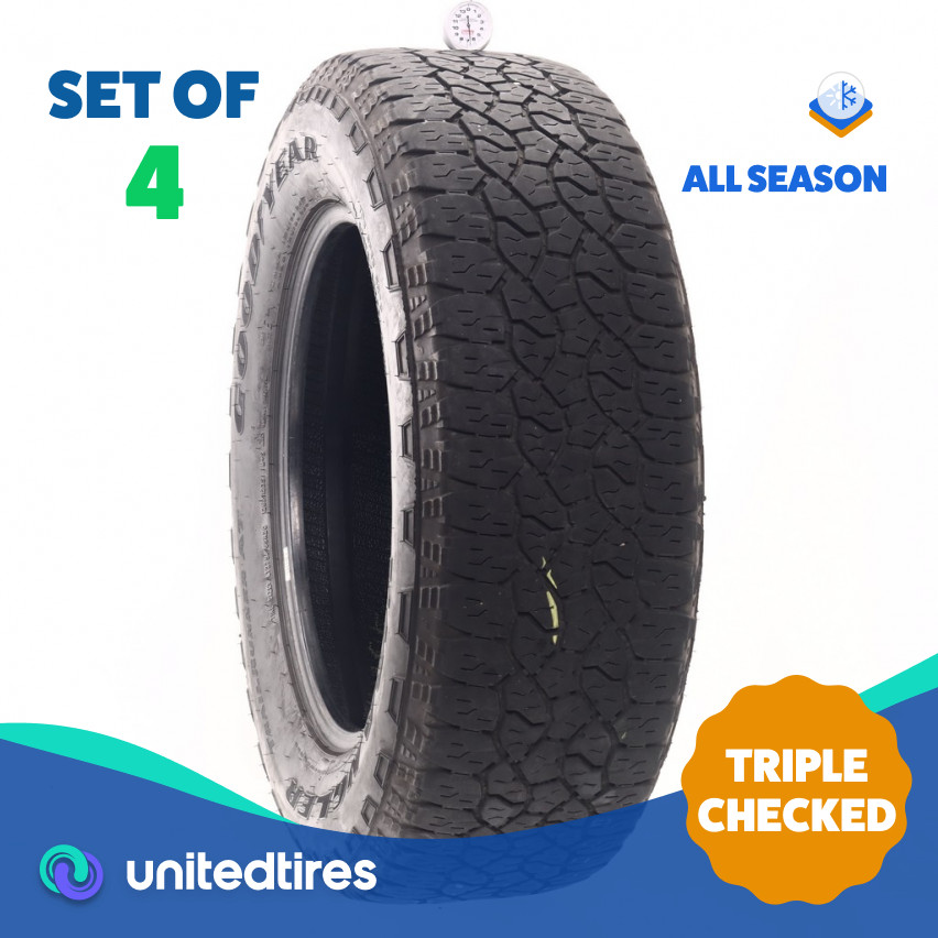 Set of (4) Used LT 275/65R20 Goodyear Wrangler Trailrunner AT