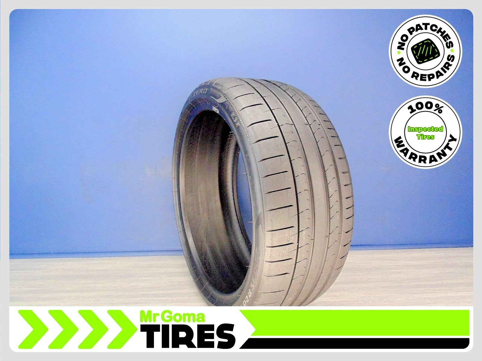 1 PIRELLI P ZERO TM PZ4 ELECT XL 255/35R20 USED TIRE 7.5/32 TREAD 97Y 2553520