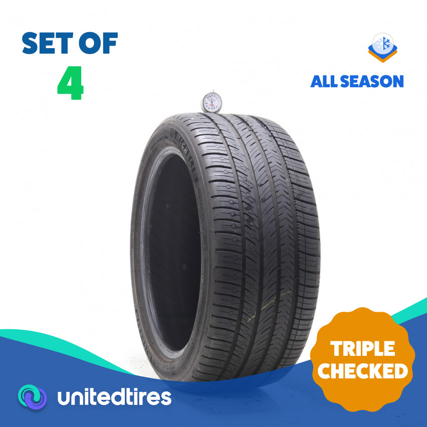 Set of (4) Used 255/40ZR18 Michelin Pilot Sport All Season 4 99Y – 6.5-7/32