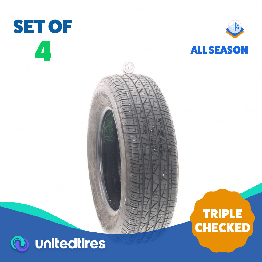 Set of (4) Used 205/70R16 Firestone Destination LE3 97H – 7.5-9/32