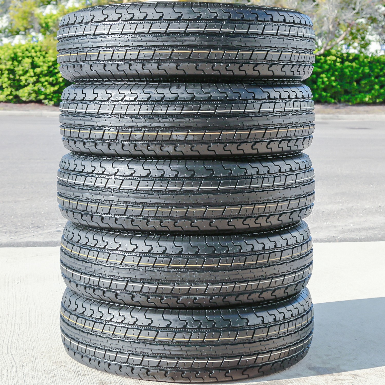 4 Tires Roundrule ST Hikee Semi Steel ST 235/80R16 Load F 12 Ply Trailer