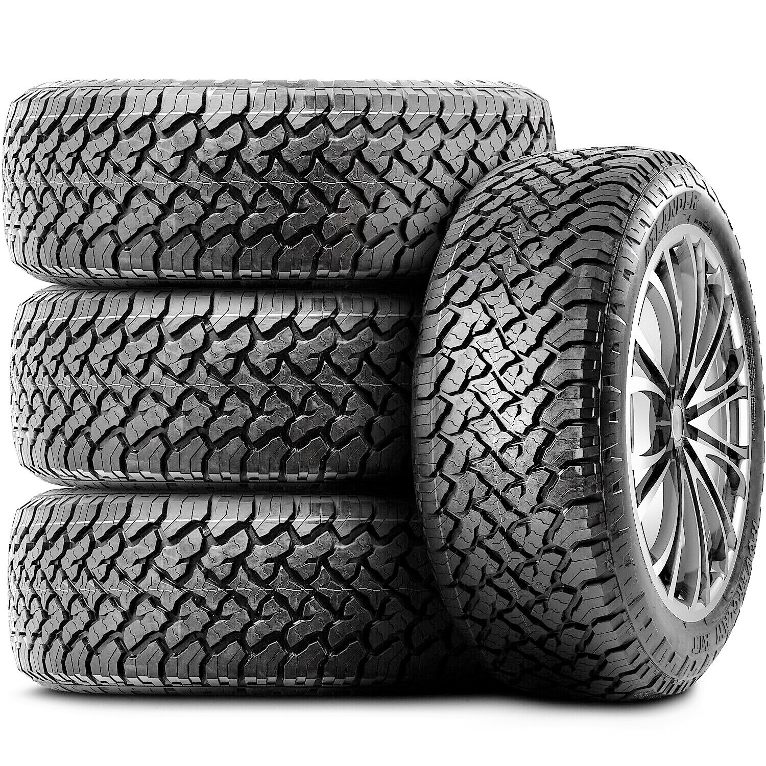 4 Tires Atlander Roverclaw A/T LT 33X12.50R22 Load F 12 Ply AT All Terrain