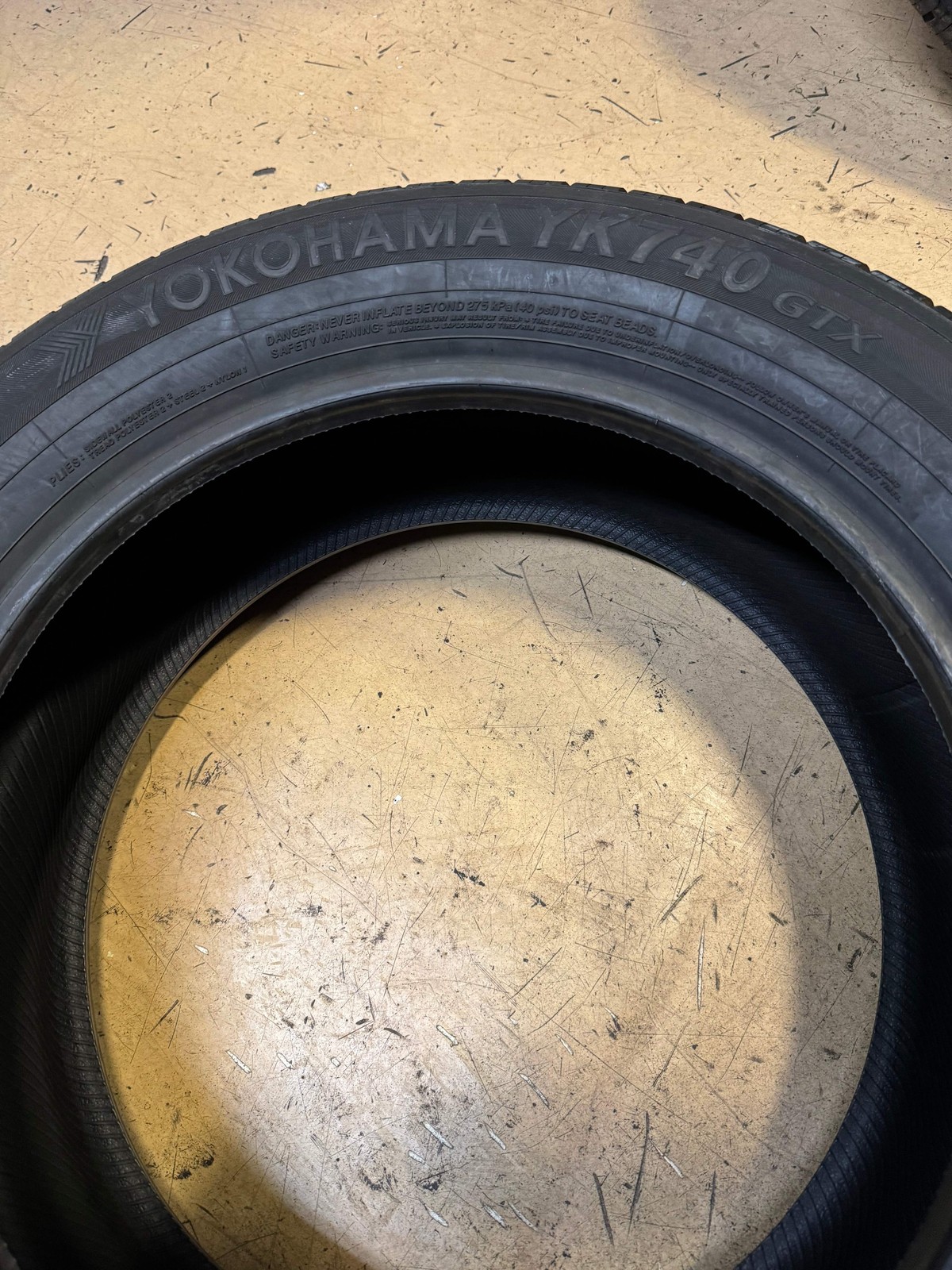2 NOS YOKOHAMA YK740 GTX BSW P 225 60 18 100H ALL SEASON TIRE 110174035