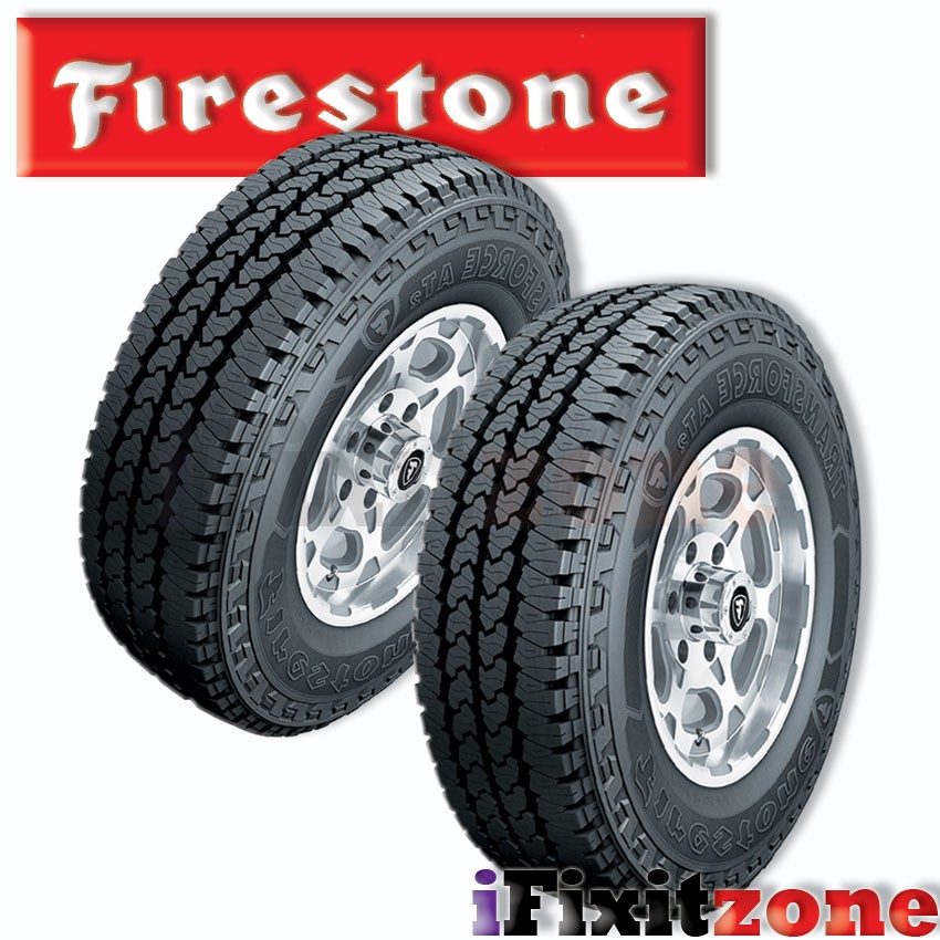 2 Firestone Transforce AT2 LT235/80R17 120/117R Tires Commercial Truck Van