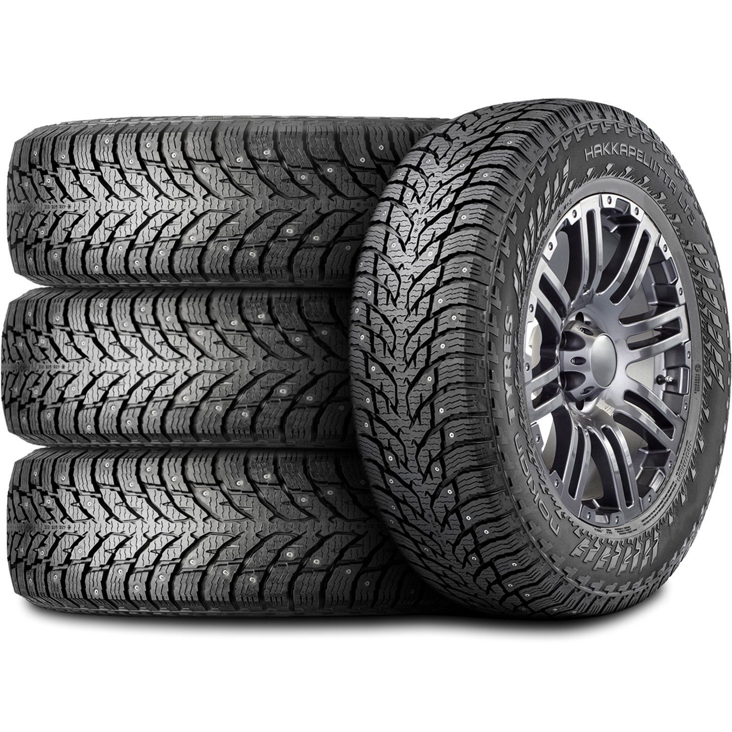 4 Tires Nokian Tyres Hakkapeliitta LT3 EV Studded LT 225/75R16 E 10 Ply Snow