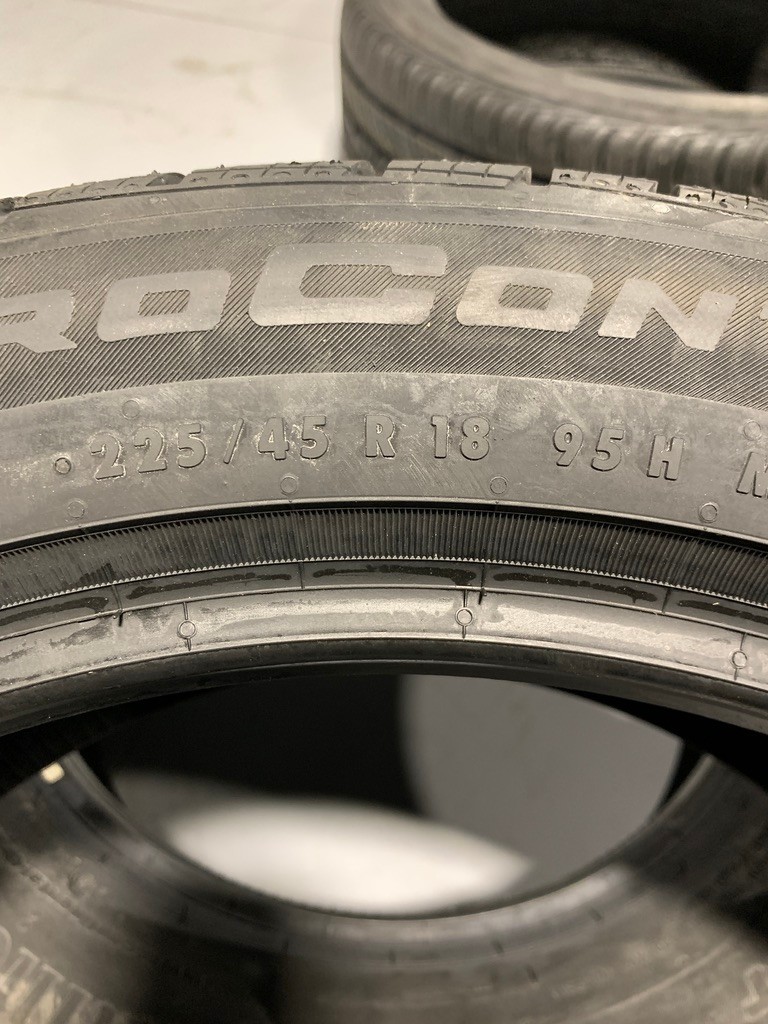 2 New 225 45 18 Continental Pro Contact GX SSR MOE All Season Run Flat Tires