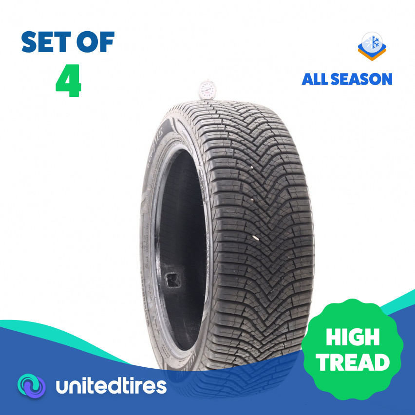 Set of (4) Used 235/55R20 Goodyear Assurance WeatherReady 2 102V – 9.5/32