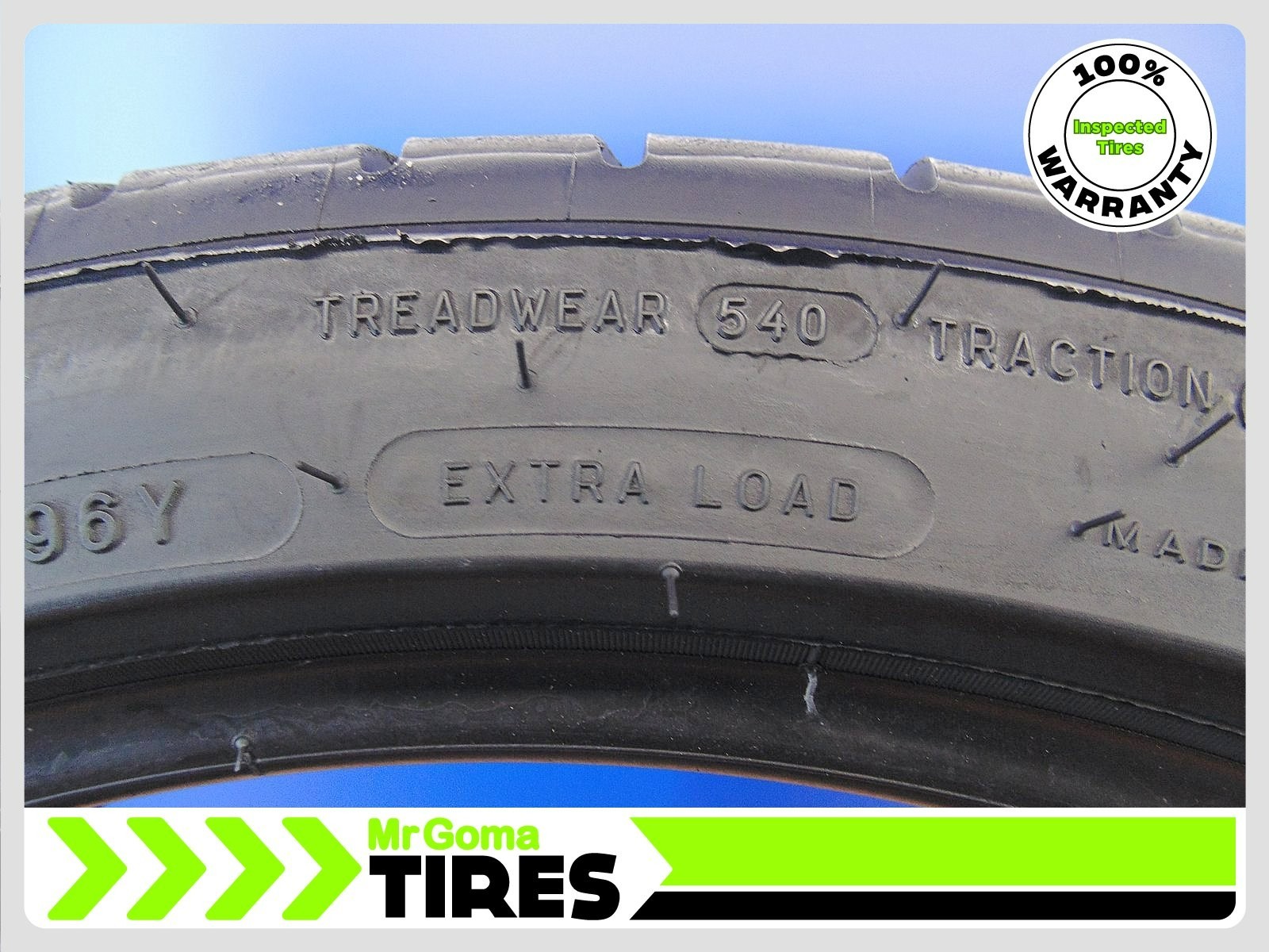 1 MICHELIN PILOT SPORT 4 ALL SEASON XL 235/40ZR20 USED TIRE 7.8/32 TREAD 96Y