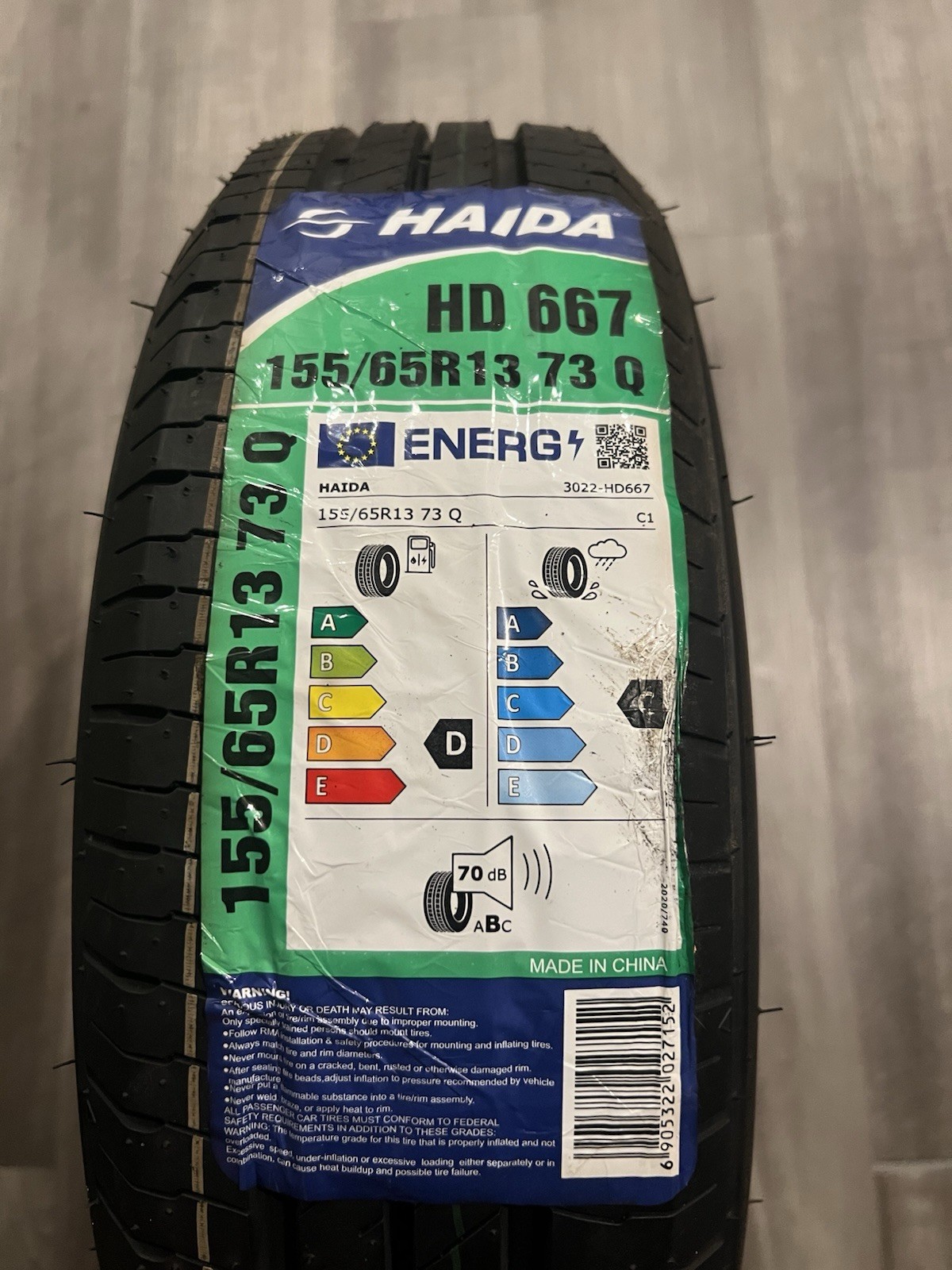 NEW Single Tire Haida SCEPHP HD667 155/65R13 77T AS A/S All Season