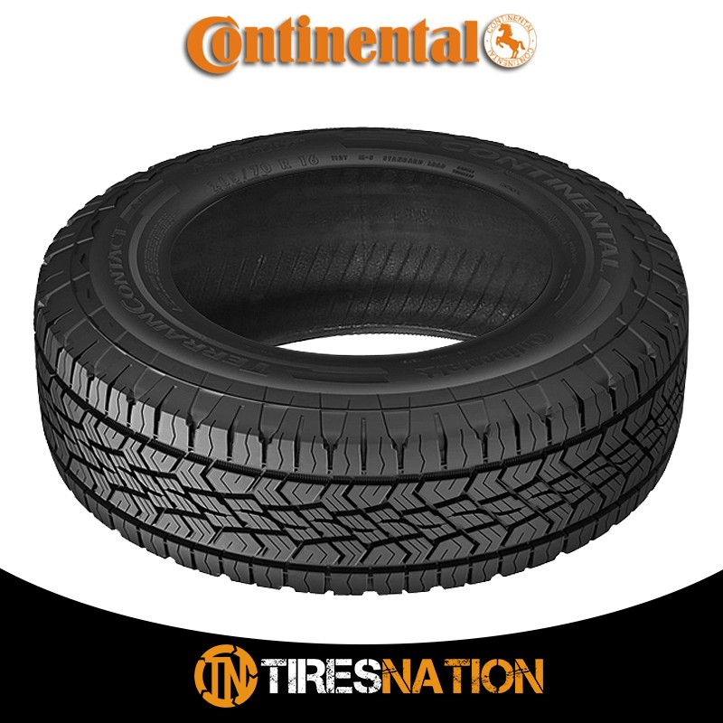 (1) New Continental Terrain Contact H/T LT245/75R17/10 121/118S FR Tires