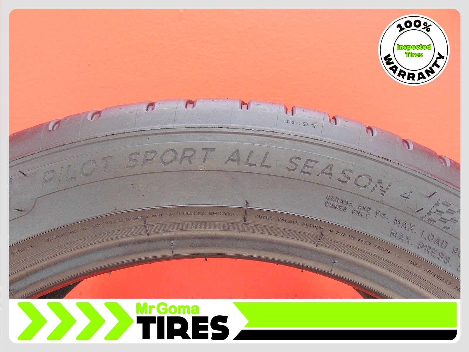 1 MICHELIN PILOT SPORT A/S 4 XL 255/45ZR19 USED TIRE 8.7/32 TREAD 104Y 2554519