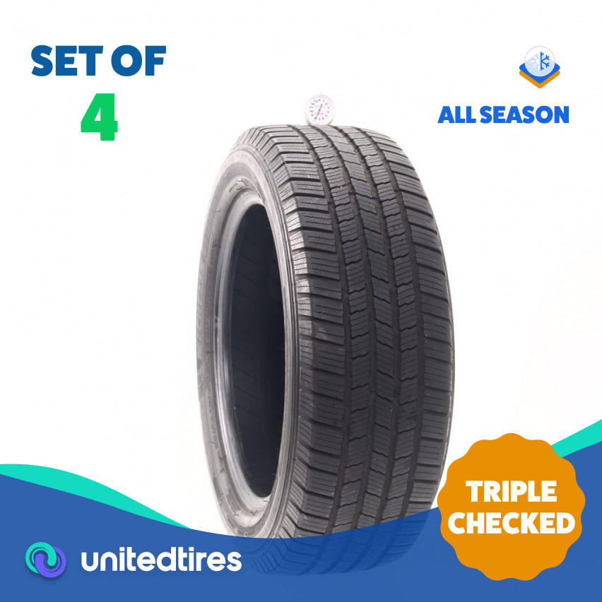 Set of (4) Used 235/55R18 Michelin Defender LTX M/S 100T – 7.5-8/32