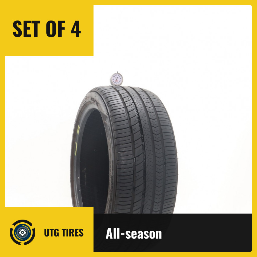 Set of (4) Used 235/40ZR18 Falken Pro G6 Sport A/S 95Y – 7.5-9/32