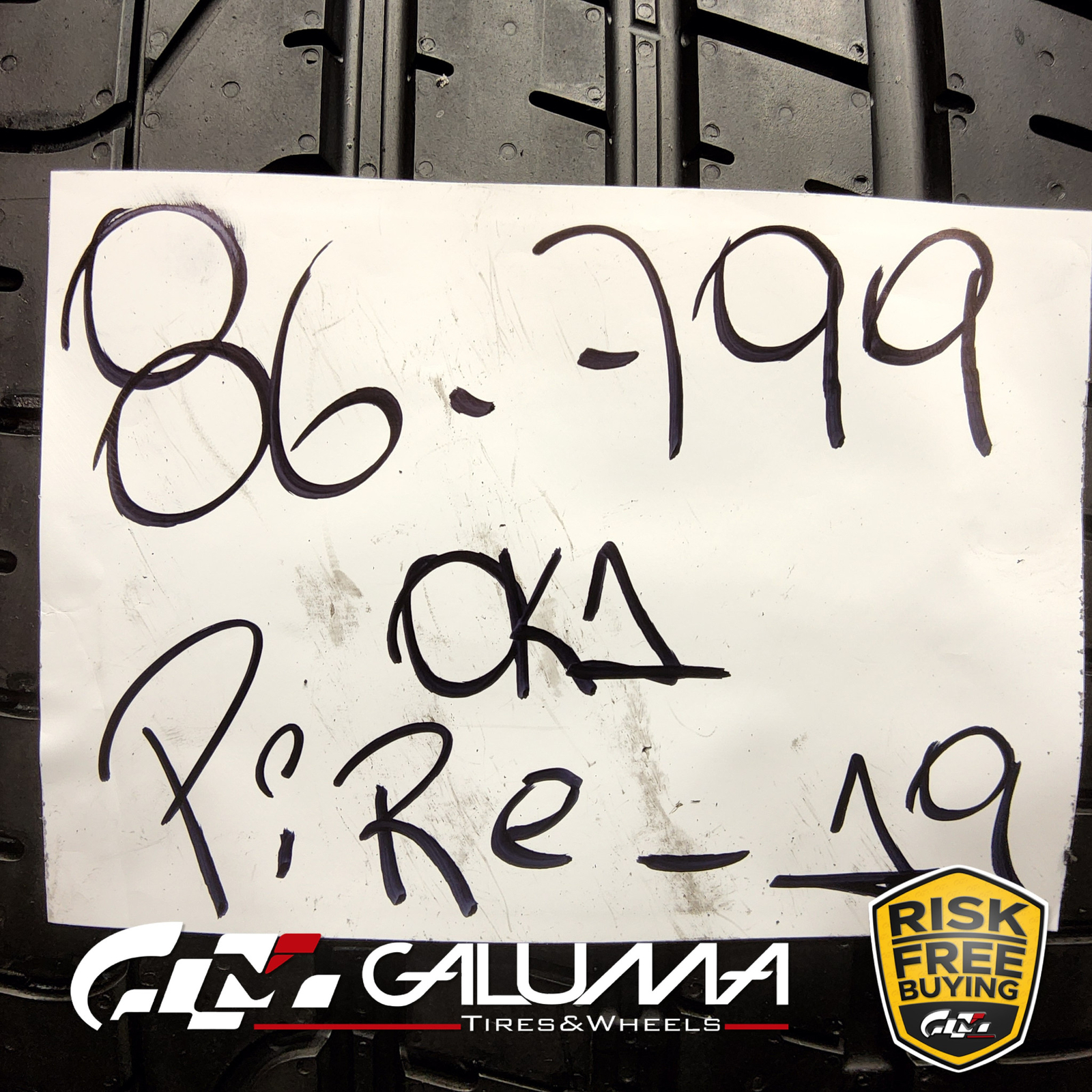 1 (One) Tire Take off Pirelli P Zero (N1) ZR19 285/40/19 2854019 No Patch #86799