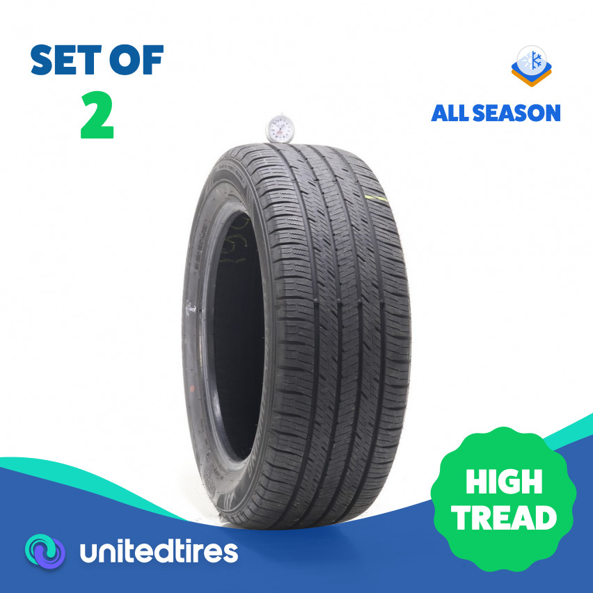 Set of (2) Used 225/55R17 Mazama Reputation NLW-3 97H – 8/32