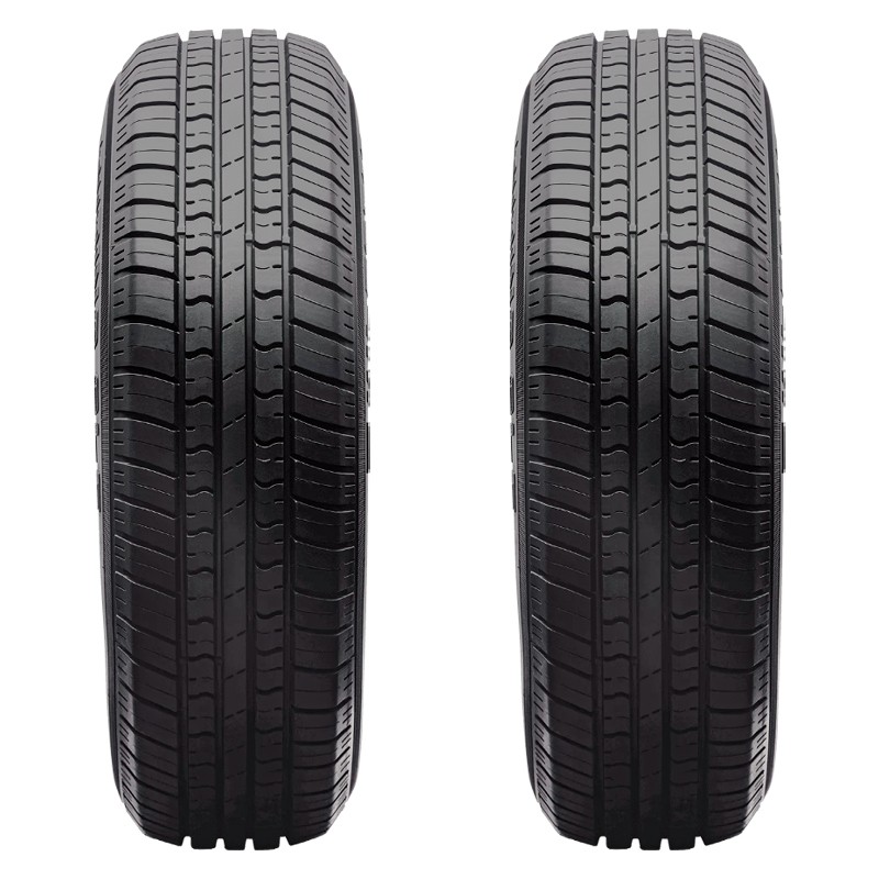 1 Milestar MS775 P225/75R15 102S Tire White Side Wall Classic Vintage All Season
