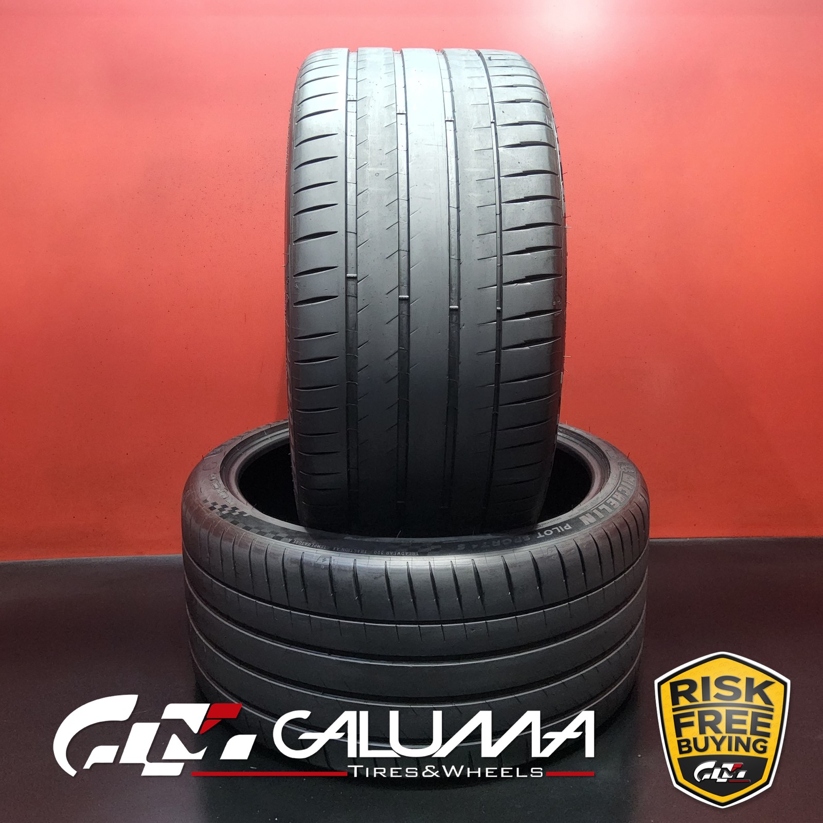 Set of 2 Tires LikeNEW Michelin Pilot Sport 4S ★ XL 315/30ZR22 No Repairs #96293