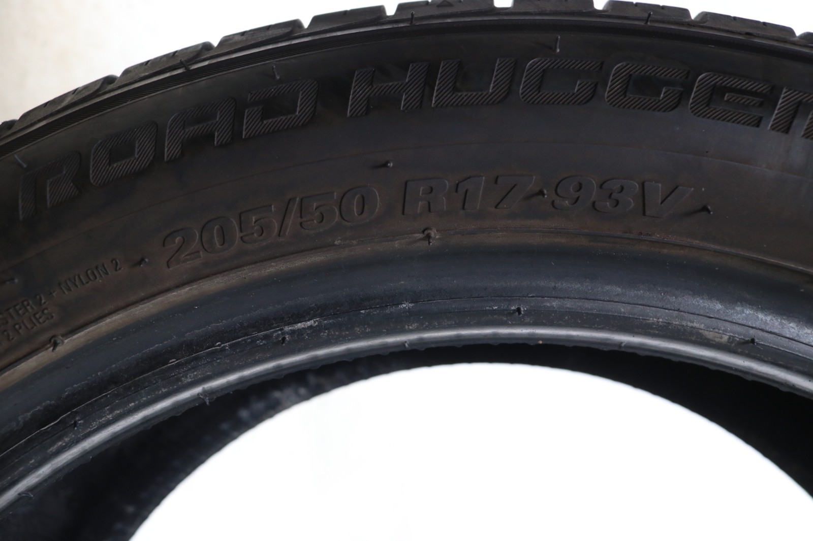 Set of 2 Used 205/50R17 Road Hugger GTP AS/02 – 93V – 8.5-9.5/32
